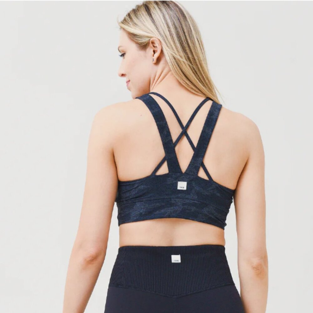 Vuori Elevation Sports Bra Black Camo Size XS